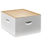Complete Deep Hive Body Kit, Painted and Assembled Beehive with 10-Frames, White