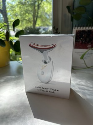 Red Light Therapy Beauty Device, 7 Colors for Face & Neck