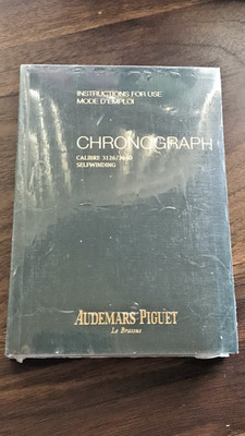 NEW Audemars Piguet Chronograph CAL 3126/3840 Booklet Manual SEALED/INS FOR USE.
