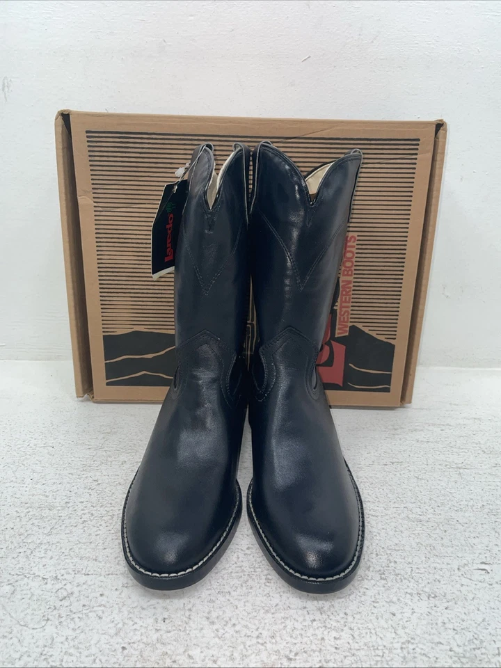 New Youth Navy Laredo Cowboy Boots. 2058 4 M. 2-156 - Image 2 of 4
