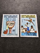 Senegal Campaign Anti-Smoking Stamp Series No. 551/552 New LUXE MNH 1981