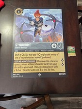 New Lorcana Wilds Unknown Oversized Jumbo Card 172/204 Syndrome