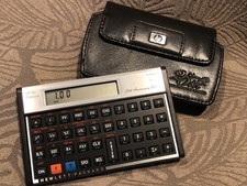 HP 12 C Platinum Financial Calculator 25th Annivesary Ed w Case Tested Working