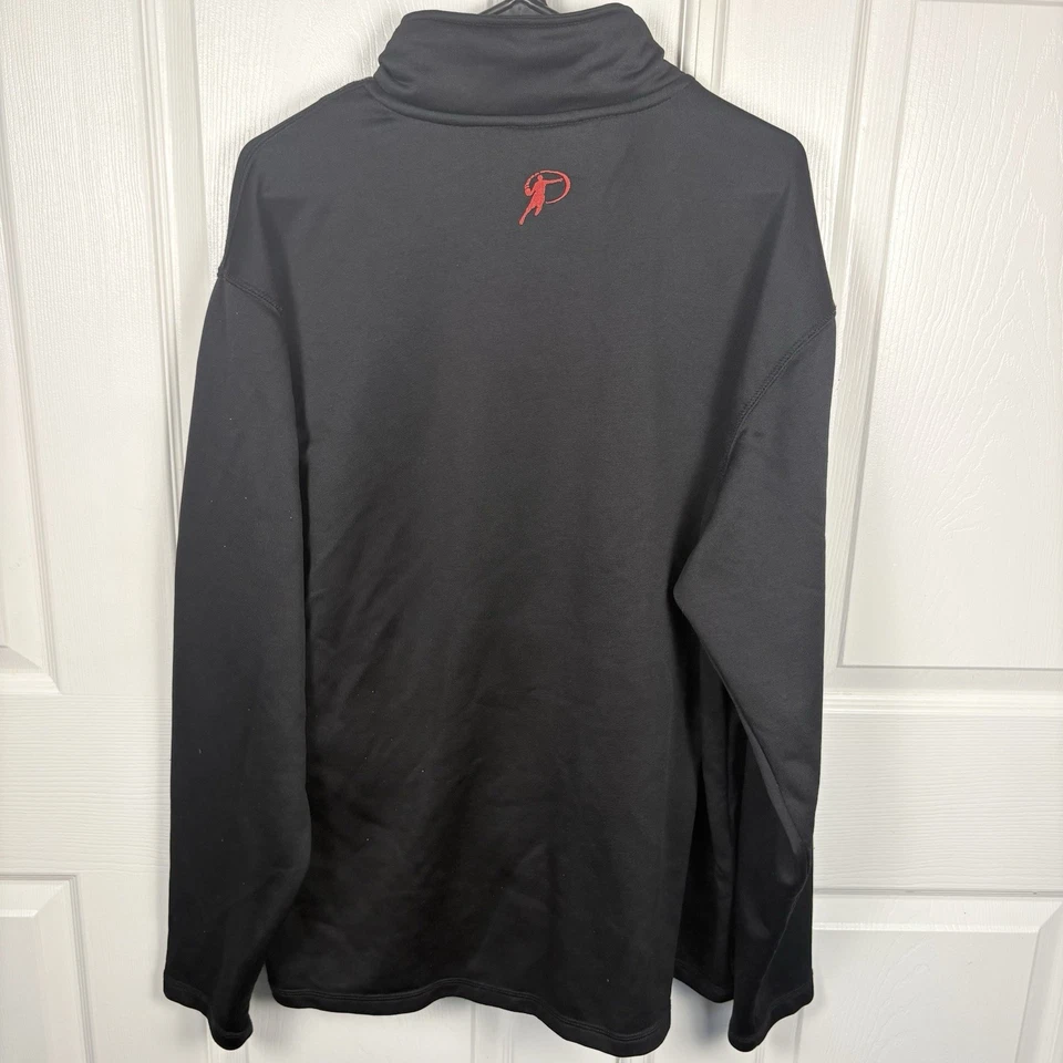 Chaqueta Protege Track Para Hombre Talla Grande Negra Cremallera Completa Calentamiento Manga Larga Gráfico Foto 3 de 4