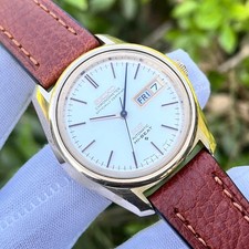 Vintage King Seiko Chronometer Automatic Hi-Beat Cap Gold Japan Watch 5626-7040