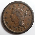 Photo of a 1847-P Large Cent from an eBay listing that sold on Jul 19, 2026