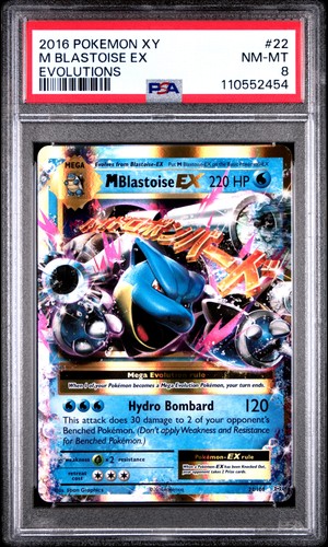 M Blastoise-EX graded PSA 8 for sale on eBay