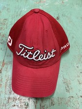Titleist FJ FootJoy Pro V1 Stretch Fit Golf Hat Cap Fitted Unisex L/XL, Red