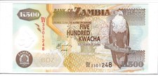 ZAMBIA 500 KWACHA P-43 2011 POLYMER UNC NOTE DU/03 3301248