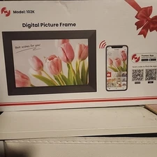 Frameo 10.1" WiFi Digital Photo Frame 32GB | Touchscreen Auto-Rotate HD 1280x800