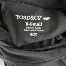 Toad&Co Black Mock Neck Sleeveless Jersey Kni...
