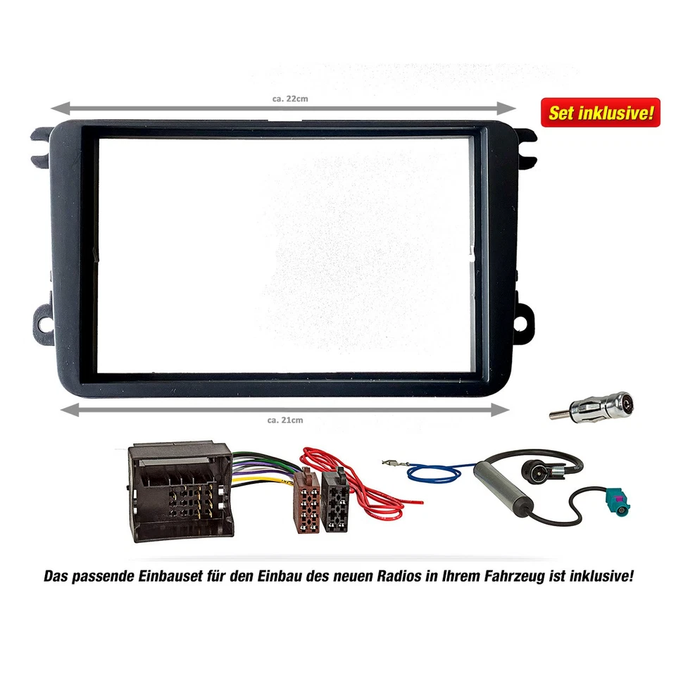 PIONEER 2-DIN DMH-A3300DAB Auto Radioset für VW Touran & Tiguan - Bild 3 von 4