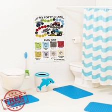 Truck Potty Training Chart for Toddlers, 16 Stickers, Boys