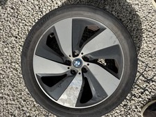 Bmw i3 19 Inch Rear Alloy Wheel & Tyre Silver/black 36116856897