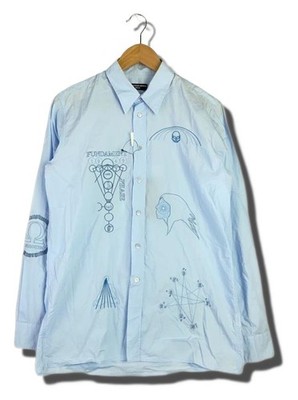 RAF SIMONS ARCHIVE REDUX Shirt with Embroidery L/S Shirt Size 46