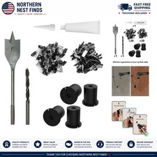 Complete Starlink Cable Management System: Drilling Kit with Grommets  Clips