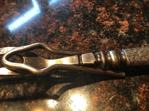 Vintage Fork Metal Carving Fork W/ Stand Silverware Flatware - Picture 3 of 4