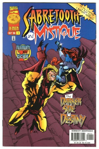 SABRETOOTH & MYSTIQUE #1 (Dezember 1996) Marvel ERSTAUSGABE! SCHILD! ZIEL! HYDRA!