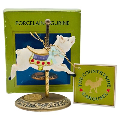 Willits Designs Countryside Carousel Pig Figurine Collectible IN BOX HTF