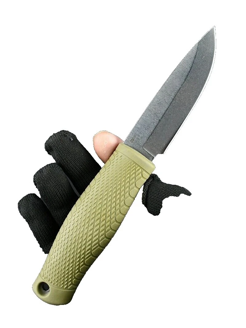 Hoja de goma mango de cuero modernas de colección Cuchillos de Hoja Fija producidos en fábricas