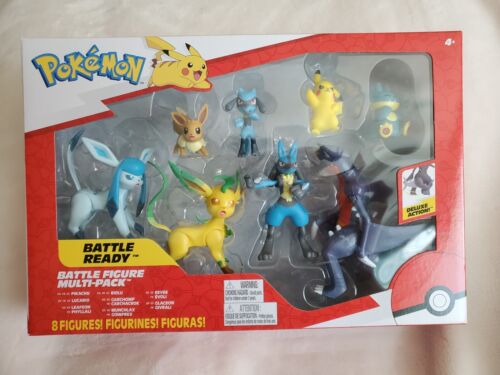 Pokemon Battle Ready Multi Pack 8 Figure Deluxe Action Lucario Riolu Garchomp - Picture 2 of 3