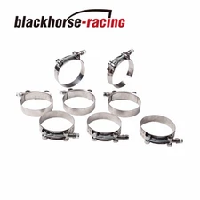 8PC For 3-1/2'' Hose (3.74"-4.06") 301 Stainless Steel T Bolt Clamps 95mm-103mm