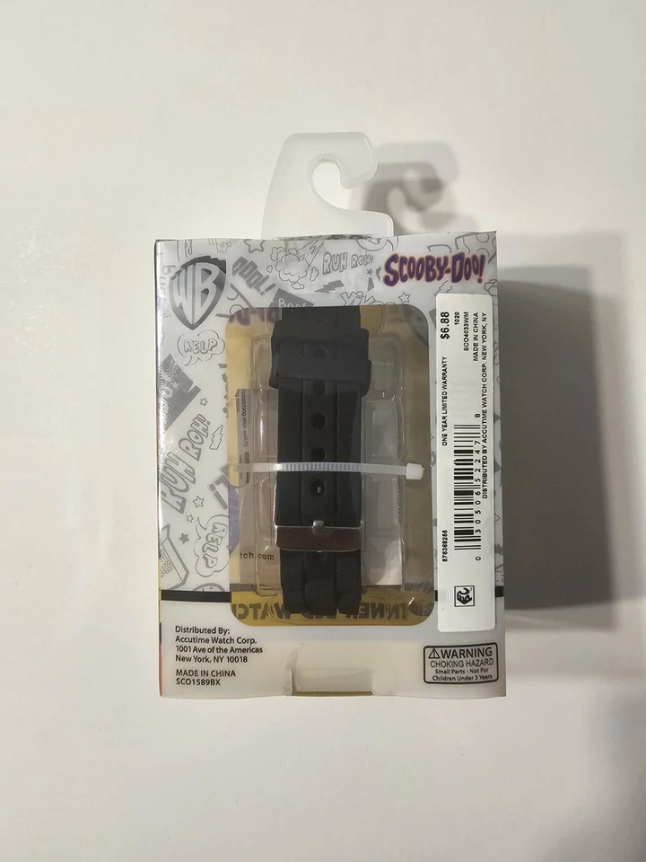 Scooby-Doo SPINS Spinner LCD Black Rubber Band Watch" Warner Brothers Bros. Toys - Image 4 of 4