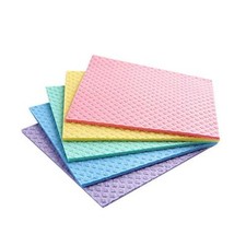 Reusable Cleaning Cellulose Sponge Cloths Absorbent Wipes Clean Kitchen Car Dish