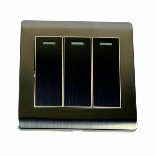 1/2/3 Gang Wand Lichtschalter Schraubenlos Künstlerisch Modern Designer Lichtschalter - Bild 52 von 57