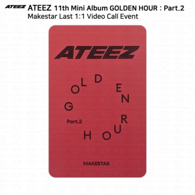 ATEEZ Golden Hour Part.2 Makestar Last Video Call Event Photocard