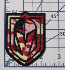 Vegas Golden Knights 3" Pink Camo Shield Iron On Patch ~Free Tracking!