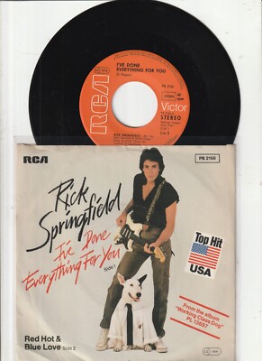 Rick Springfield - I've Done Everything For You 7in (VG/VG)
