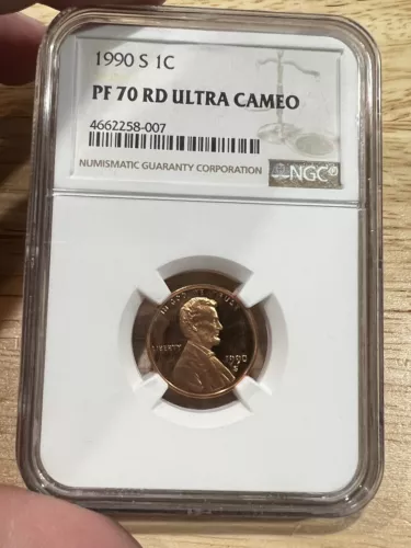 1990-S Lincoln Memorial Cent PF70 RD NGC Graded - Free Shipping