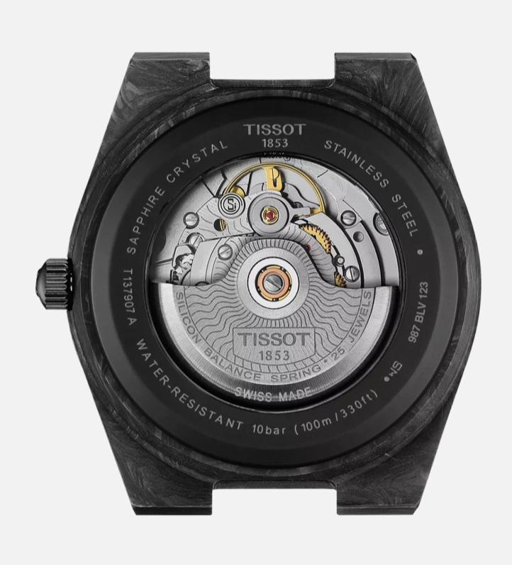 Tissot PRX T137.907.97.201.00 Powermatic 80 Forged Carbon Watch Box & Papers - image 3 of 4