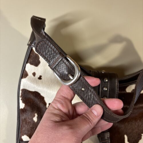 American West Cow Hide Leather Handbag - Picture 14 of 15