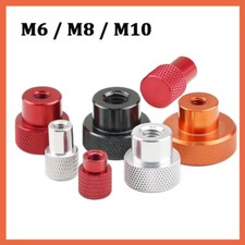 Aluminium Alloy High Knurled Thumb Nuts Hand Grip Knobs Nut M6 M8 M10 Blind Hole