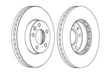 LOT 2 DISQUES DE FREIN FERODO DDF  1253C-1 VW TOUAREG  TRANSPORTER CALIFORNIA