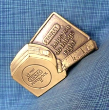 Stanley Tools Promo Belt Buckle LE Tape Measure Handyman Vtg 1980        .QRT987