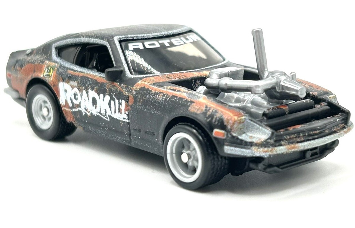 HOT WHEELS CUSTOM '71 DATSUN 240Z ROTSUN ROADKILL POP
