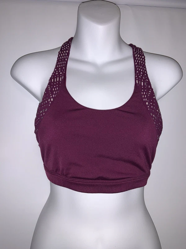 alo-yoga burgundy tank-bra