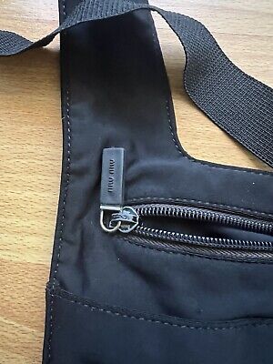 Miu Miu Tech Shoulder Bag 1999 Archive Nylon Black From Miu Miu Tech Shoulder Bag 1999 Archive Nylon Black From