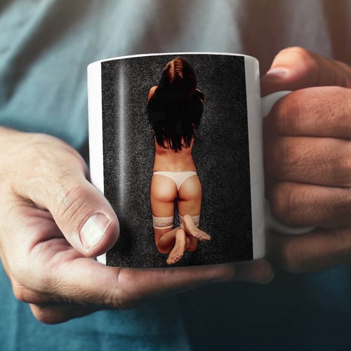 Taza de café de té sexy erótica botín desnudo Wellcoda 11 oz - Imagen 2 de 7