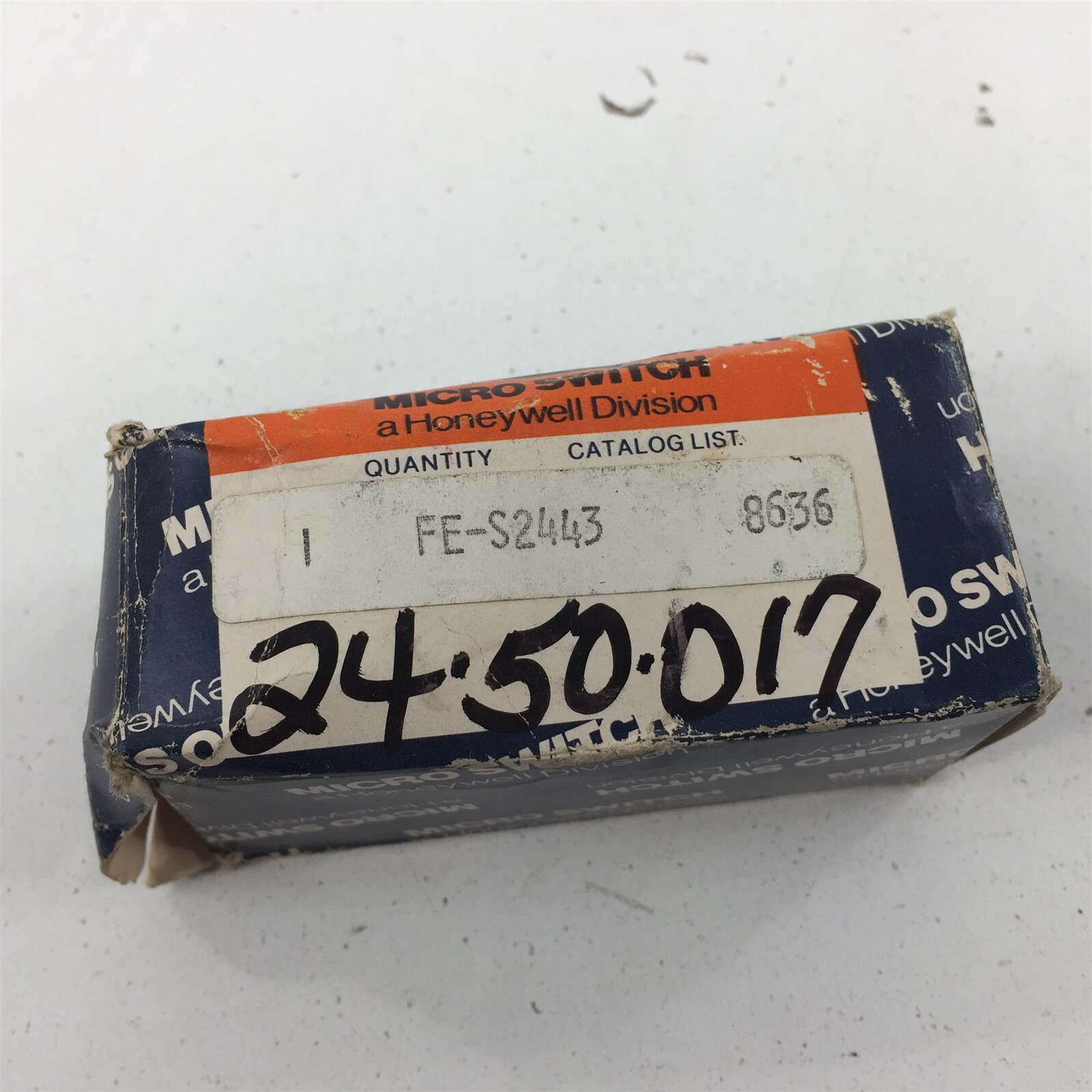 Honeywell MicroSwitch FE-S2443 8636 Relay