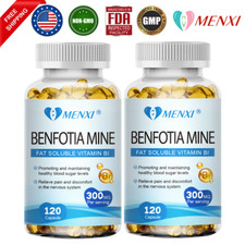 Benfotiamine 300mg 240 Vegetarian Capsules Vitamin B1 - Gluten Free - Non GMO