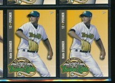 Lot (2) 2009 Multi-Ad #21 Nate Starner New Hampshire Fisher Cats (CA19) SWSW6 