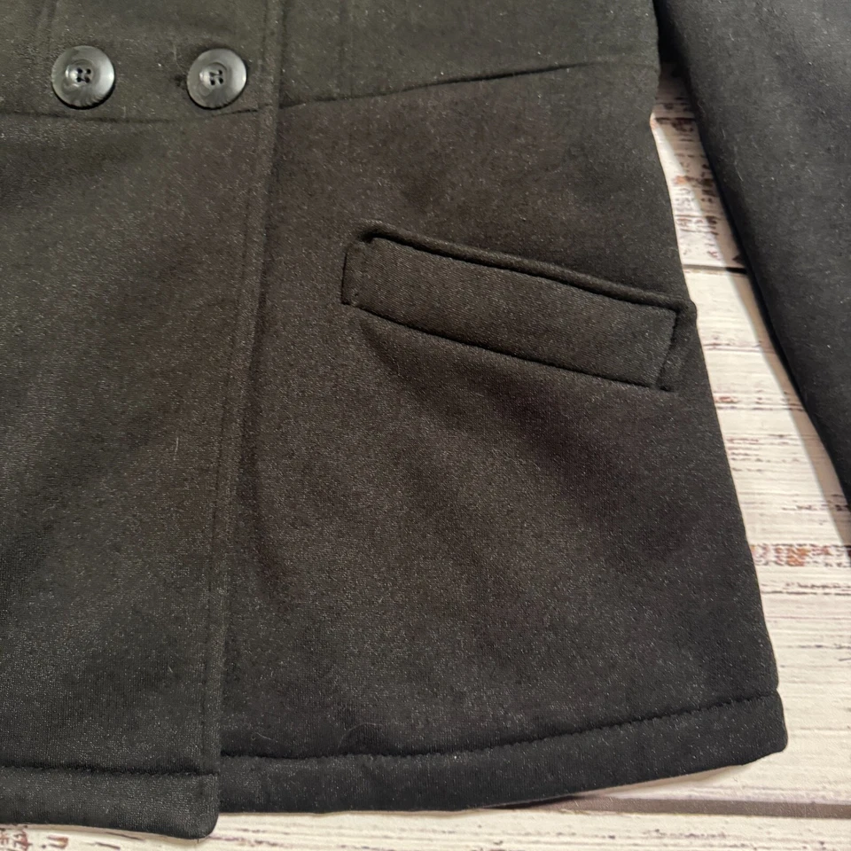 Abrigo polar negro Yoki Outerwear damas niñas chaqueta mujer talla mediana Foto 4 de 4