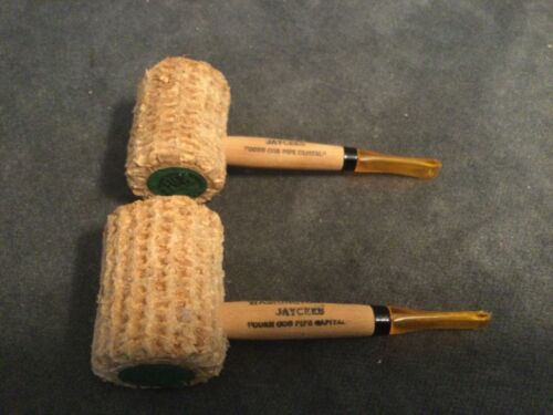 Nice,Clean,Vintage,RARE,Missouri Pipe Fancy Corn Cob Pipes(2)Wash,Mo Jaycees Wow - Picture 1 of 7