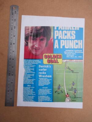 Derrick Parker stuck down Original Autograph on magazine cutting