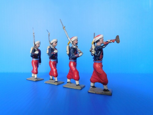 Soldat CBG Mignot - Colonies - Zouave Au Défilé - Plomb Peint 60mm - TRES BEL ETAT