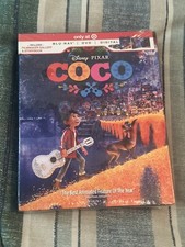 Coco (DVD, 2017) Disney Blu-ray 2 DVD Pixar Sealed Mint Target Only Issue +Book